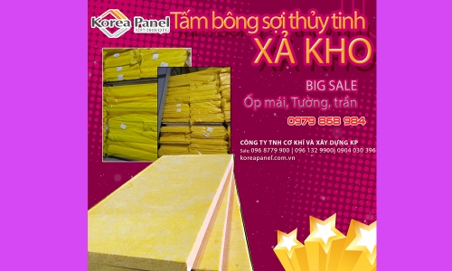 XẢ KHO BÔNG SỢI THỦY TINH